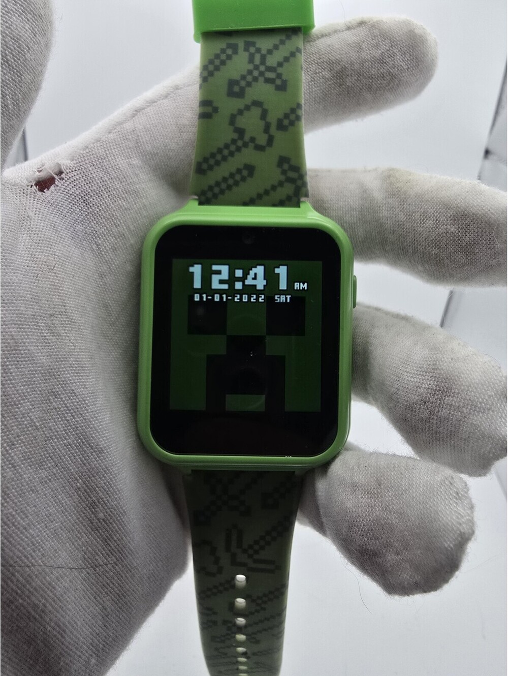 Minecraft Kids Touchscreen Smart Watch - Mojang Accutime- Pre-Owned Working